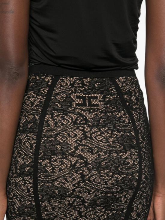 26FW 엘리자베타프랜치 롱 스커트 GK12Q66E2FR9 Black - ELISABETTA FRANCHI