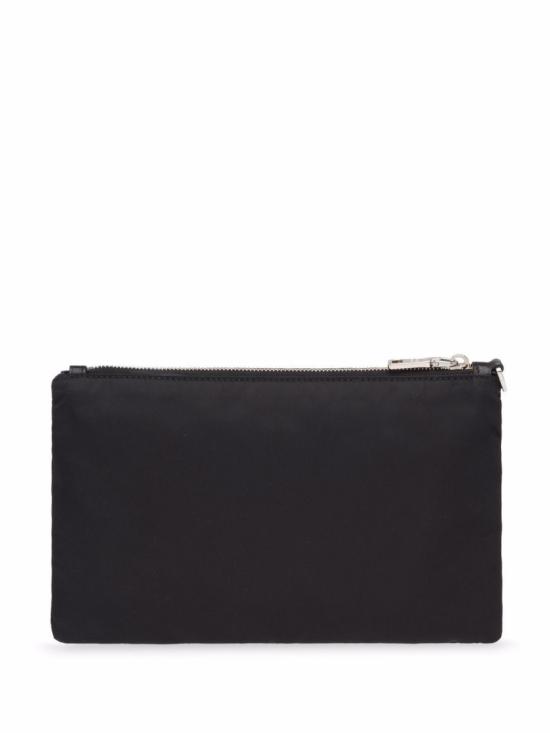 26FW 프라다 리나일론 사피아노 레더 파우치 2NH0042DMHF0002 Black - PRADA