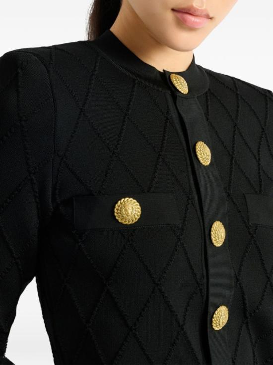 26FW 발망 가디건 HF1KL612KK200PA Black - BALMAIN