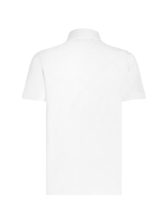 26FW 돌체앤가바나 로고 코튼 피케 폴로 셔츠 G8PL4TG7P1DW0800 White - DOLCE & GABBANA