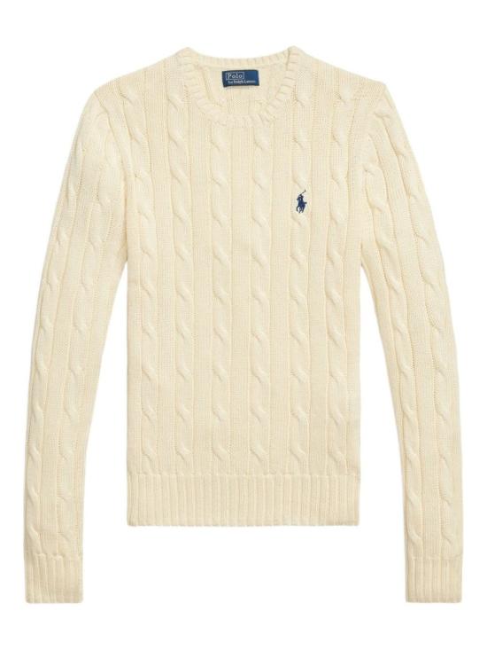 26FW 폴로 랄프로렌 포니 로고 피마코튼 케이블 니트 스웨터 211971869015CREAM Neutrals