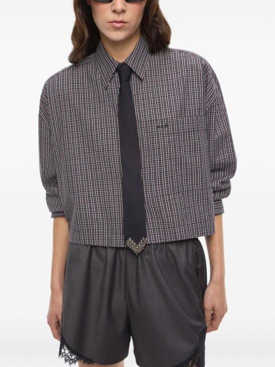 26FW 핑코 셔츠 107453A3FQZF6 Grey - PINKO
