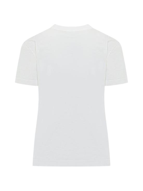 26SS 돌체앤가바나 DG 자수 & 라인스톤 저지 티셔츠 F8V42ZGDDL7W0800 White - DOLCE & GABBANA