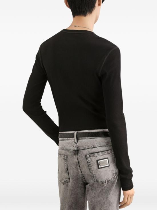 26FW 돌체앤가바나 긴팔 티셔츠 G8SC4TG7P3IN0000 Black - DOLCE & GABBANA