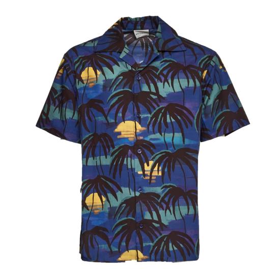 26SS 드롤드무슈 반팔 셔츠 KSH228CO280 Blue