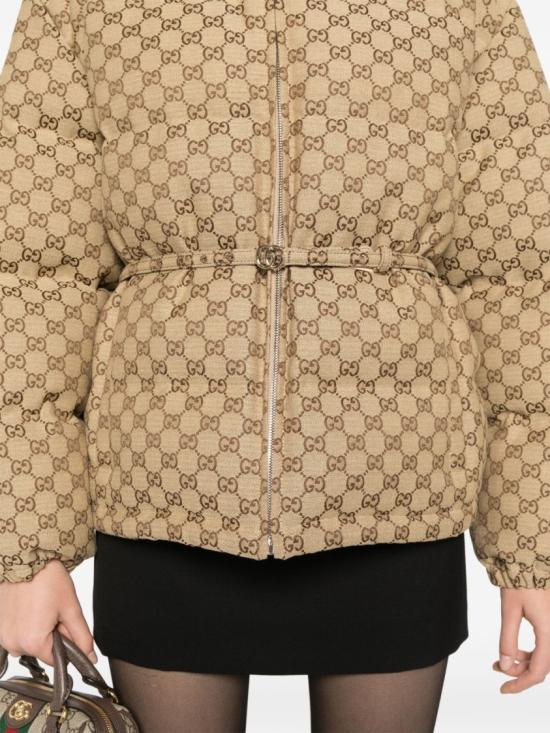 26FW 구찌 GG 캔버스 봄버 자켓 797451Z9ABA2184 Neutrals - GUCCI
