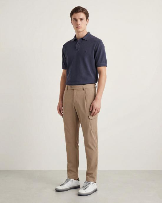  에르노 로고 폴로 티셔츠 JPL00134U 540069200 Blue - HERNO