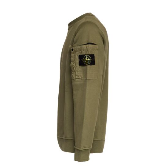 26SS 스톤 아일랜드 코튼 플리스 크루넥 스웨트셔츠 L1S156100019 S0410 Green - STONE ISLAND