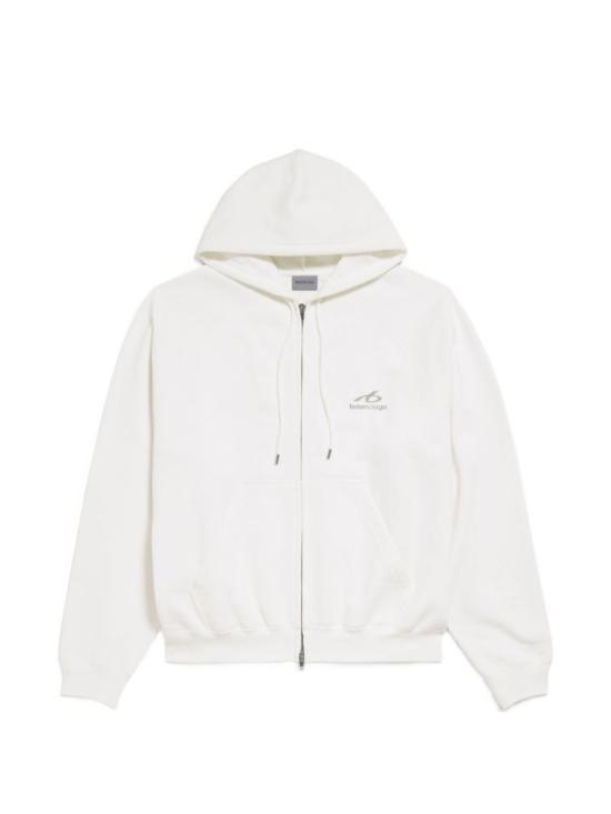 26FW 발렌시아가 바디스 집업 후디 A0016VTUVQ59000 White