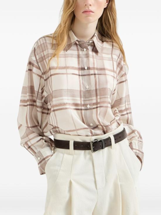 26FW 브루넬로 쿠치넬리 셔츠 MP968NN406C015 Neutrals - BRUNELLO CUCINELLI