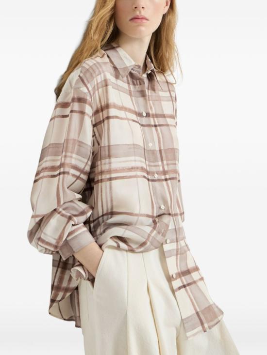 26FW 브루넬로 쿠치넬리 셔츠 MP968NN406C015 Neutrals - BRUNELLO CUCINELLI