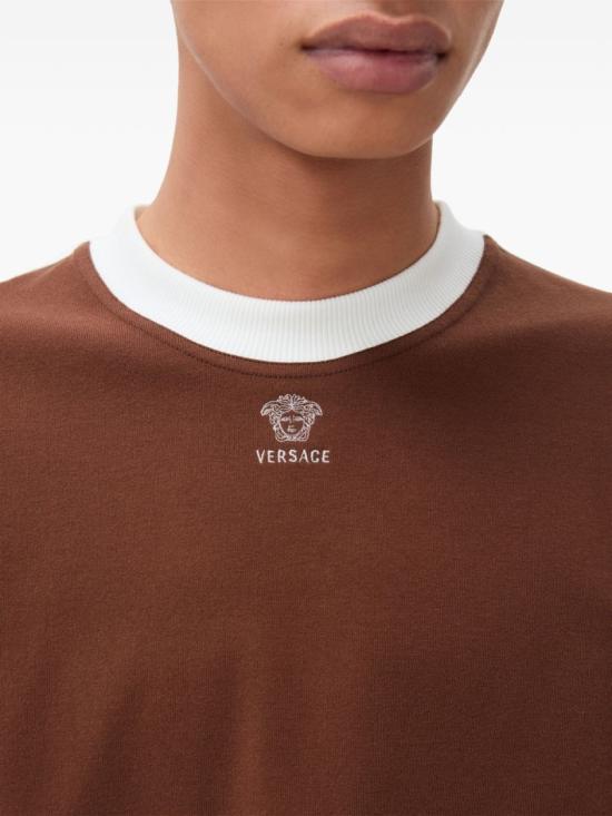 26FW 베르사체 반팔 티셔츠 10248241A186392NB50 Red - VERSACE