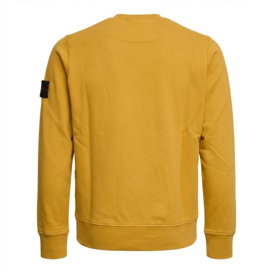 26SS 스톤 아일랜드 오가닉 코튼 플리스 레귤러 핏 크루넥 스웨트셔츠 L1S156100060 S0051 Yellow - STONE ISLAND