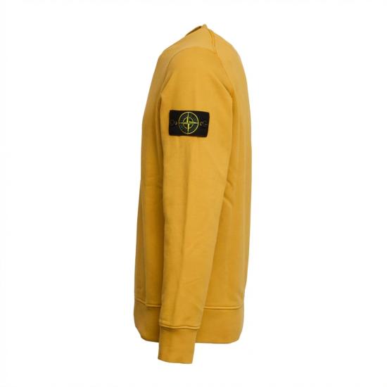 26SS 스톤 아일랜드 오가닉 코튼 플리스 레귤러 핏 크루넥 스웨트셔츠 L1S156100060 S0051 Yellow - STONE ISLAND