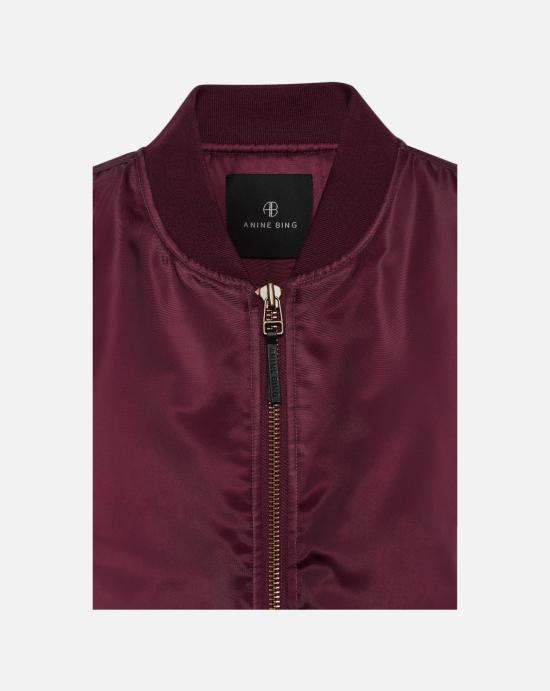  애니빙 봄버 자켓 A0110490BGN28 FIG Burgundy - ANINE BING