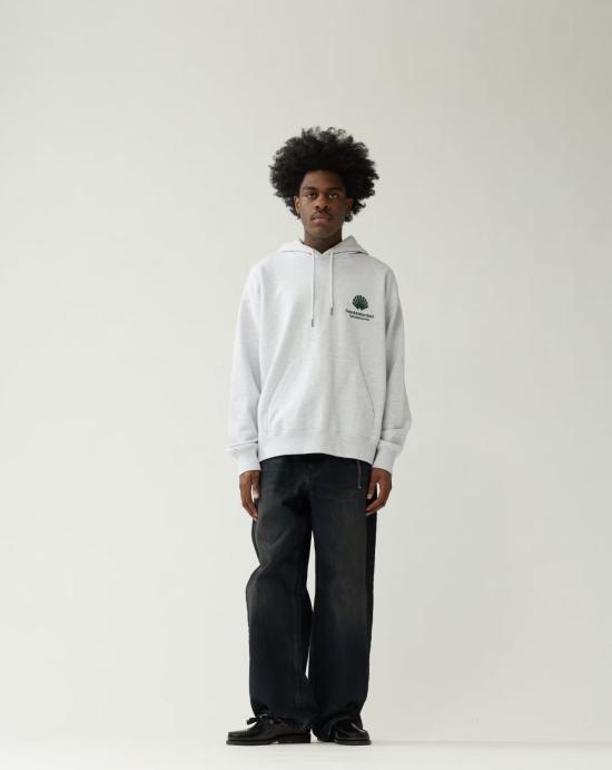  뉴 암스테르담 서프 어쏘시에이션 후드 티셔츠 2602117001 ASH BOTTLE GREEN Grey - NEW AMSTERDAM SURF ASSOCIATION
