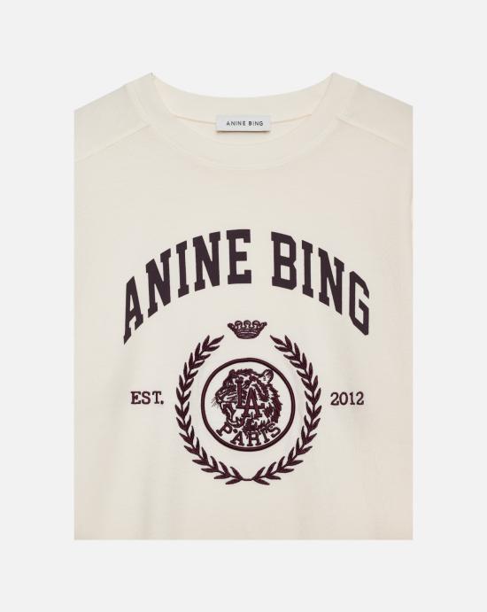  애니빙 반팔 티셔츠 A0812695WKHA3 CREAM - ANINE BING