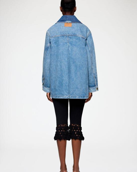 26SS 가니 데님 자켓 A1010179 567 MID BLUE VINTAGE Denim - GANNI