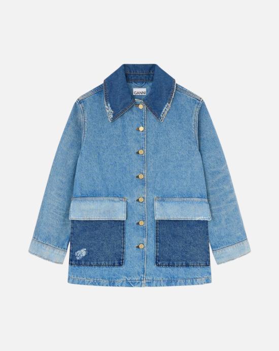 26SS 가니 데님 자켓 A1010179 567 MID BLUE VINTAGE Denim