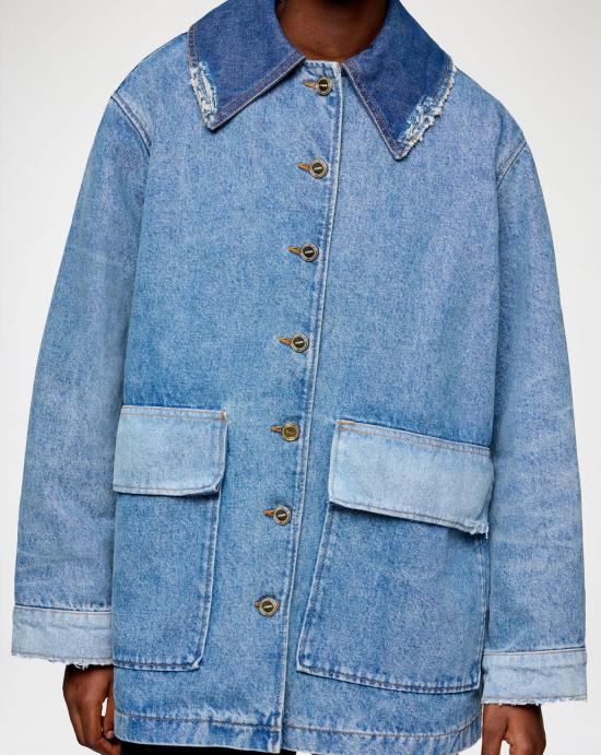 26SS 가니 데님 자켓 A1010179 567 MID BLUE VINTAGE Denim - GANNI