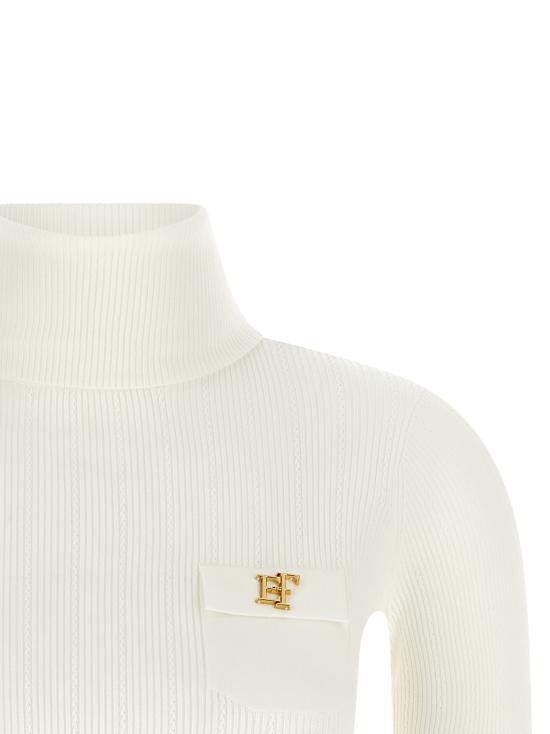 26FW 엘리자베타프랜치 터틀넥 MK05B66E2360 White - ELISABETTA FRANCHI