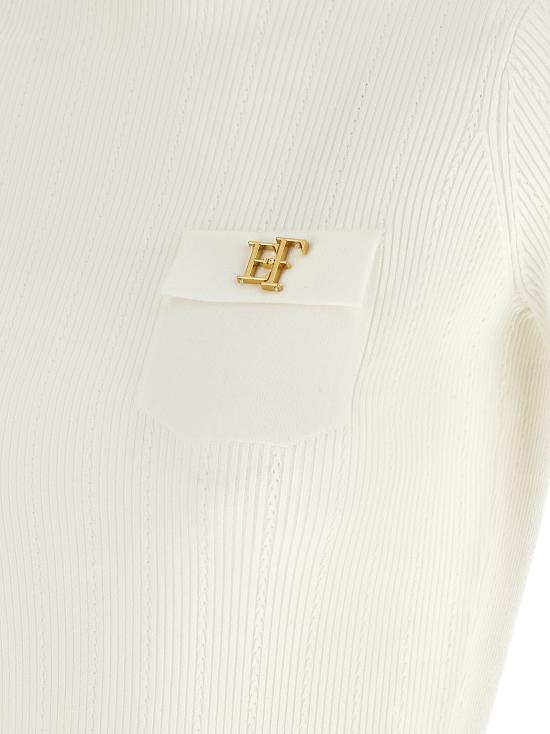 26FW 엘리자베타프랜치 터틀넥 MK05B66E2360 White - ELISABETTA FRANCHI