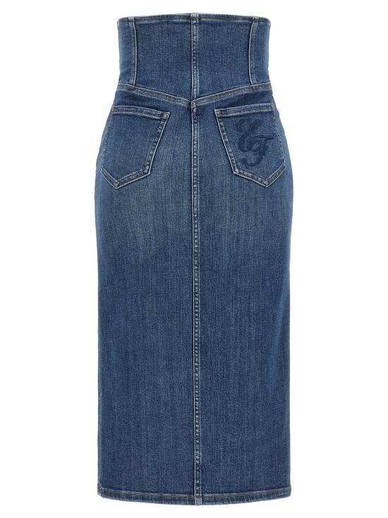 26FW 엘리자베타프랜치 데님 스커트 GJ01N66E2139 Blue - ELISABETTA FRANCHI