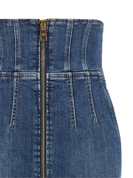 26FW 엘리자베타프랜치 데님 스커트 GJ01N66E2139 Blue - ELISABETTA FRANCHI