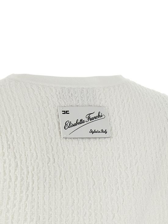 26FW 엘리자베타프랜치 민소매 티셔츠 TK01S66E2360 White - ELISABETTA FRANCHI