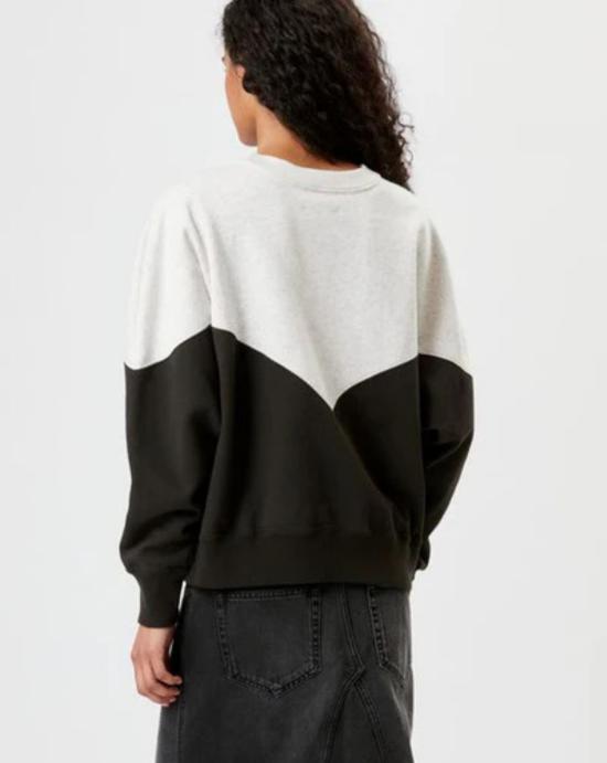  이자벨마랑 휴스턴 투톤 마랑 스웨트셔츠 SW0006FA A1M08E02FK Faded black - ISABEL MARANT