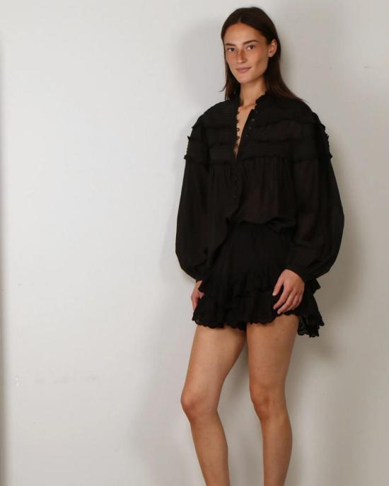  이자벨마랑 블라우스 HT0914FB B3J04E01BK Black - ISABEL MARANT