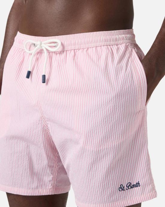 26SS 세인트바쓰 스윔팬츠 PATM001 01705L 21 L EMB White pink - MC2 SAINT BARTH