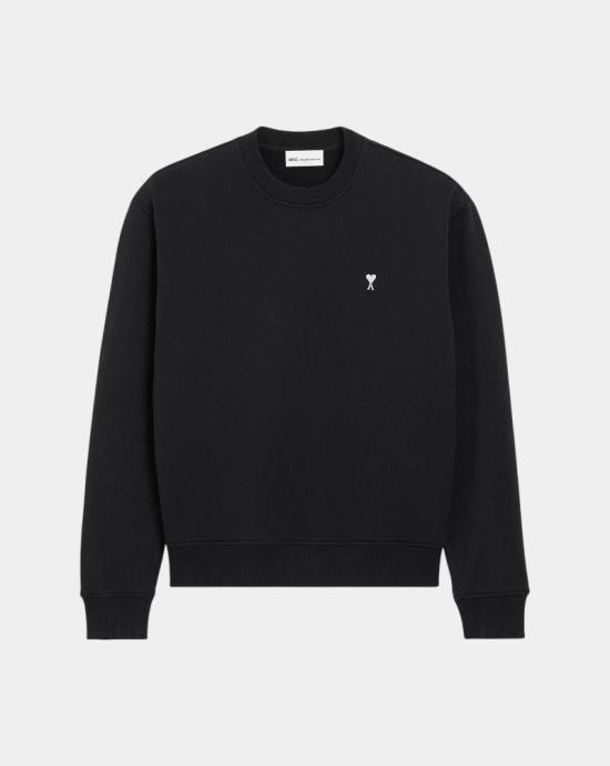  아미 ADC 크루넥 스웨트 셔츠 HSW763730 045 Noir blanc creme
