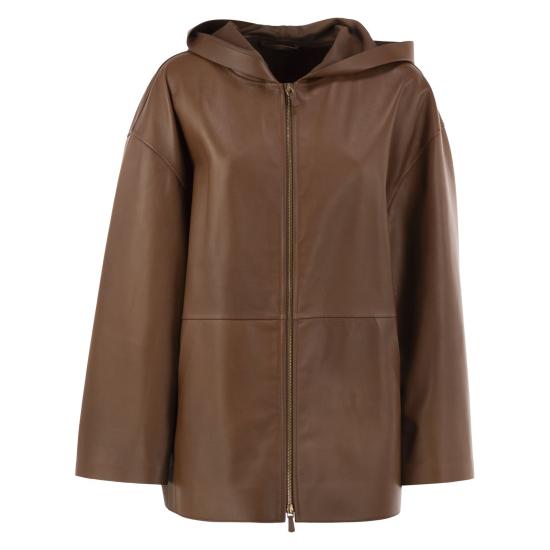 26FW 막스마라 가죽 자켓 2621446021600 BROWN