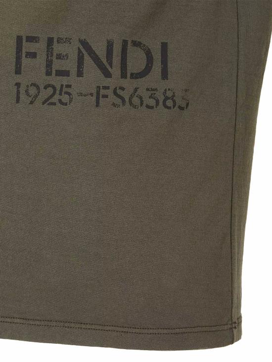 26FW 펜디 반팔 티셔츠 FY1370 B19QF0QQ4 MILITARY GREEN - FENDI