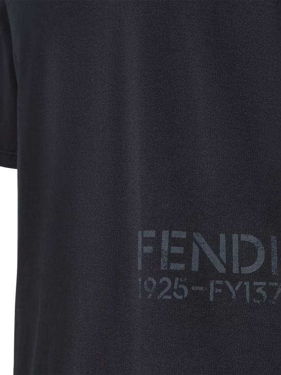 26FW 펜디 반팔 티셔츠 FY1370 B19QF043Y BLACK - FENDI