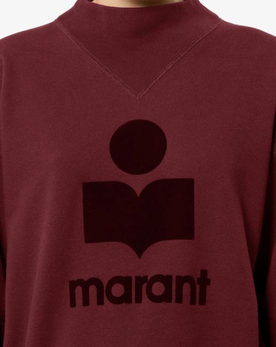  이자벨마랑 모비 스웨트셔츠 SW0003FA A1M07EBYBY Burgundy burgundy - ISABEL MARANT