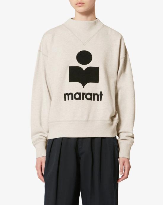  이자벨마랑 모비 스웨트셔츠 SW0003FA A1M07E23EC Ecru - ISABEL MARANT