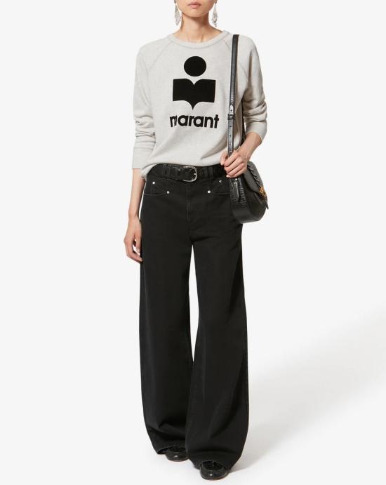  이자벨마랑 MILLYNY 로고 코튼 스웨트셔츠 SW0160FA A1M07E23EC Ecru - ISABEL MARANT