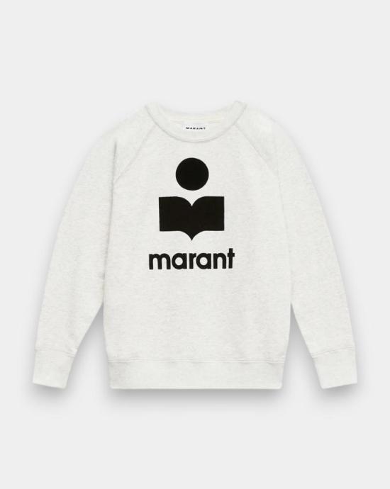  이자벨마랑 MILLYNY 로고 코튼 스웨트셔츠 SW0160FA A1M07E23EC Ecru - ISABEL MARANT
