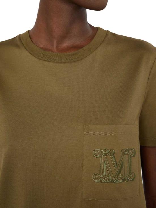26FW 막스마라 반팔 티셔츠 2621946051600 006 KHAKI SCURO - MAX MARA