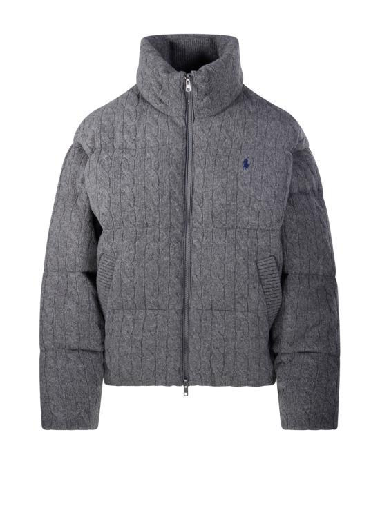 26FW 랄프 로렌 숏패딩 211A10457004 FLANNEL GREY HEATHER