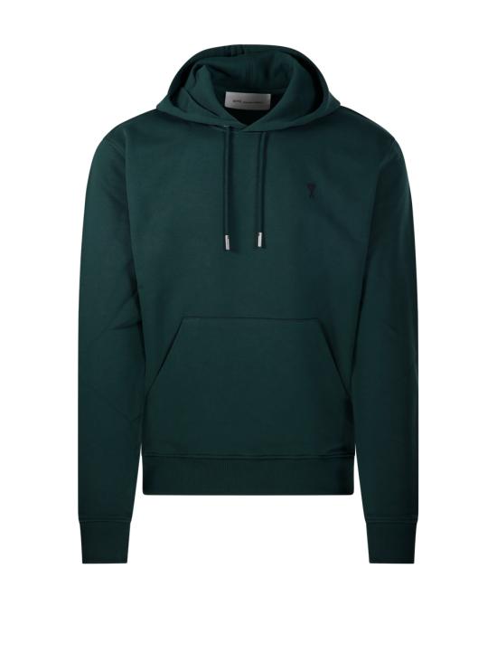 26FW 아미 ADC 코튼 후디 HSW764 730 A258 VERT BOUTEILLE NOIR