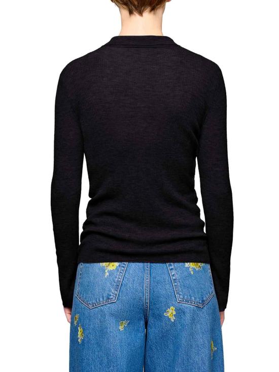 25FW 가니 폴로 티셔츠 A1070260099 Black - GANNI