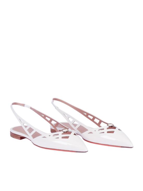 26SS 산토니 플랫 슈즈 WAIR72071HA1NVHD White - SANTONI