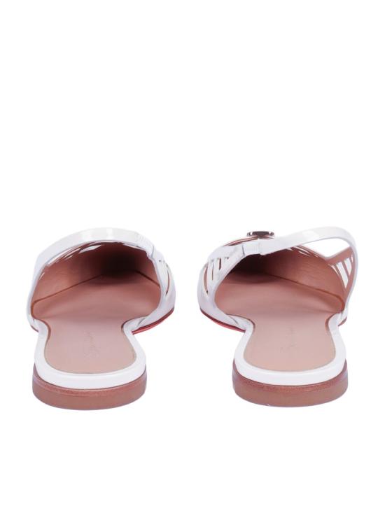 26SS 산토니 플랫 슈즈 WAIR72071HA1NVHD White - SANTONI