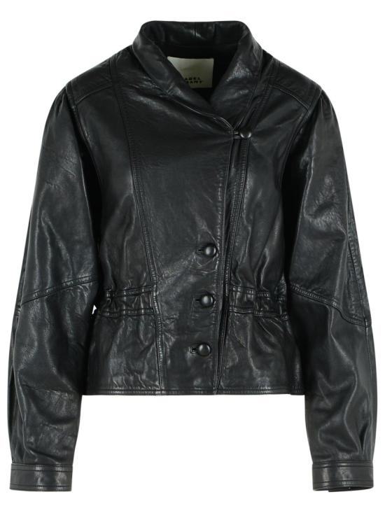 26SS 이자벨마랑 가죽 자켓 VE0601FA D1B02I 01BK Black
