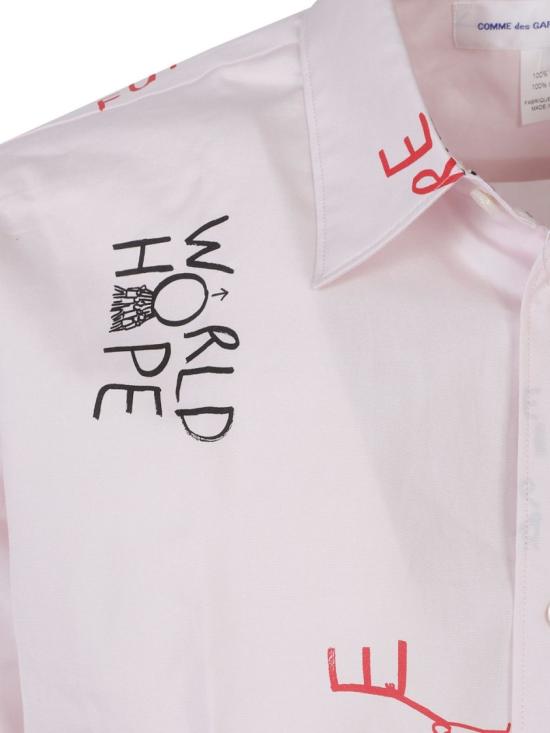26SS 꼼데가르송 긴팔 셔츠 FQB0440512 Pink - COMME DES GARCONS
