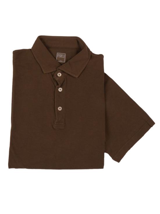 26SS 페델리 폴로 티셔츠 TUF00130 Brown - FEDELI