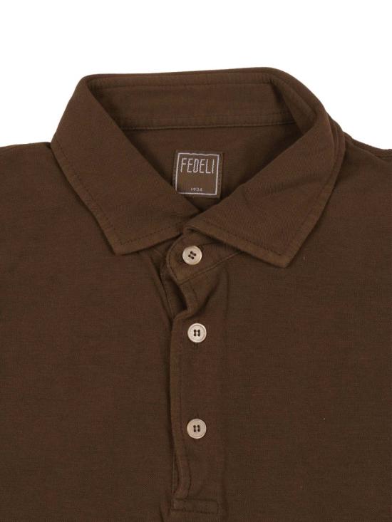 26SS 페델리 폴로 티셔츠 TUF00130 Brown - FEDELI